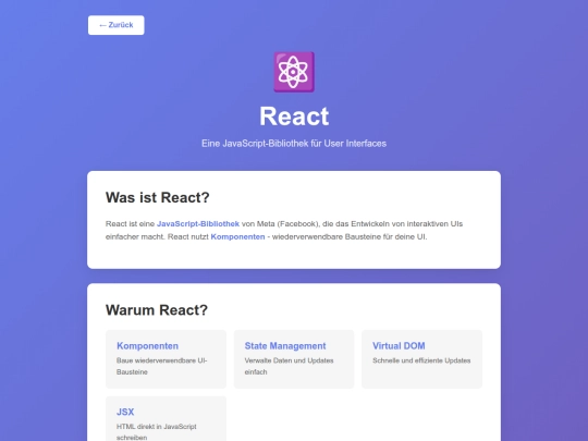 react-page screenshot
