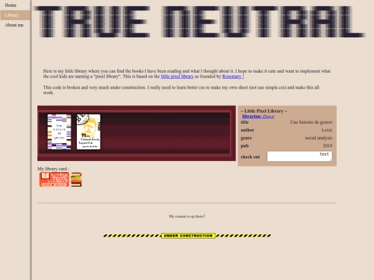 library screenshot
