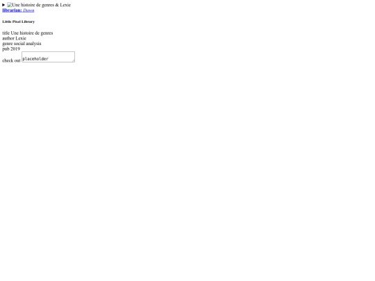 library/histoire-de-genre screenshot