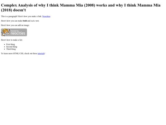 Movies/mammamiathoughts screenshot