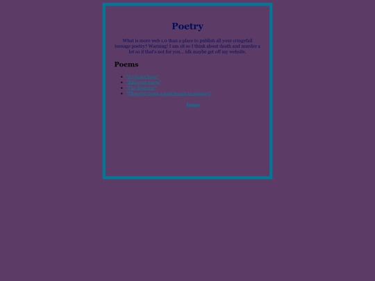 Poetry/poetry screenshot