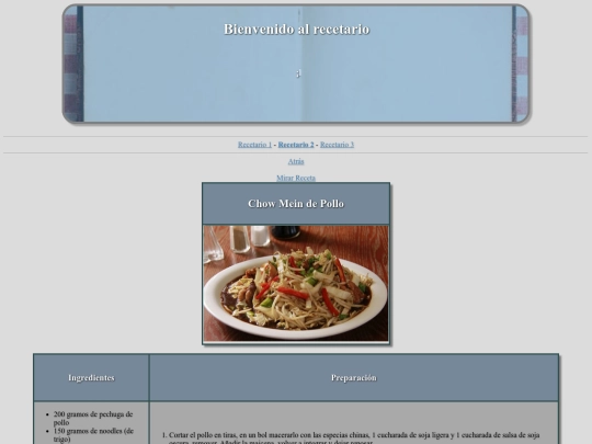 Receta-de-Chow-Mein screenshot