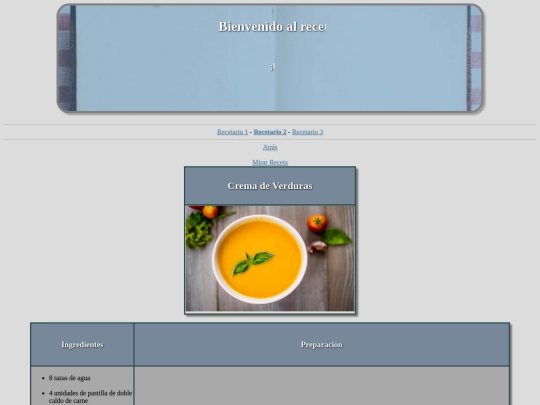 Receta-de-Crema-de-Verduras screenshot