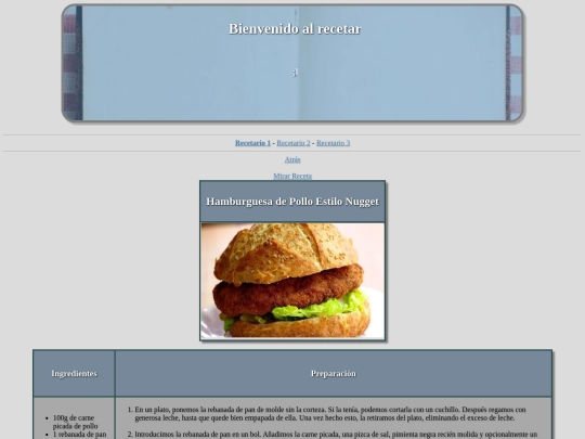 Receta-de-Hamburguesa screenshot