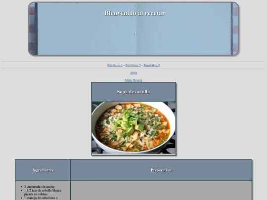Receta-de-Sopa-de-Tortilla screenshot