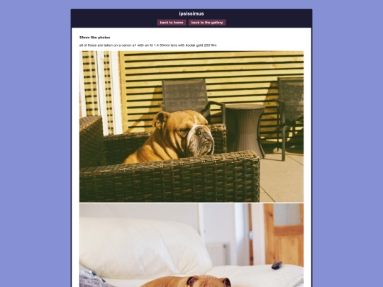 images/photography screenshot