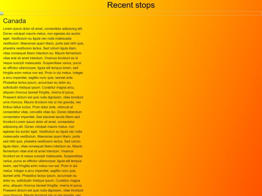 recentStops screenshot