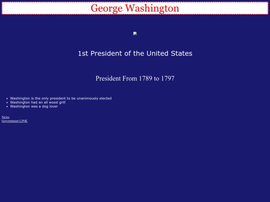 presidentprofileminiproject screenshot