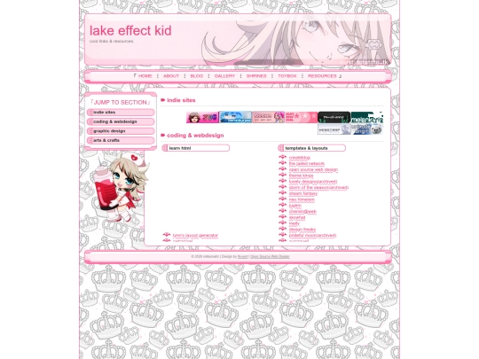 links screenshot