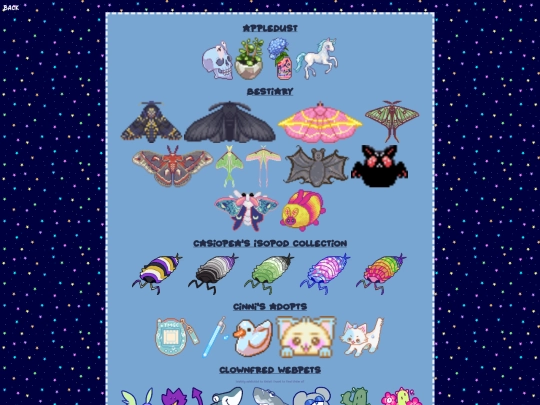 collections/adopts screenshot