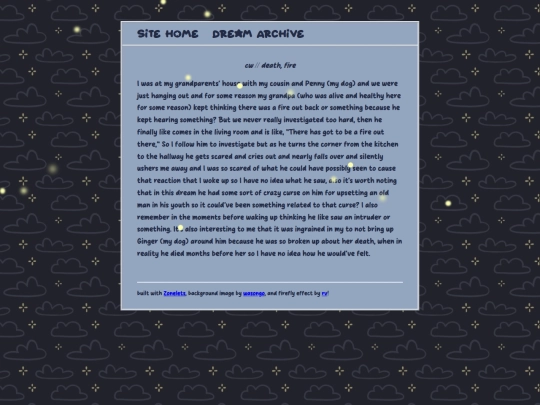 dreamjournal/posts/2024-03-22-Grandpas-Curse screenshot