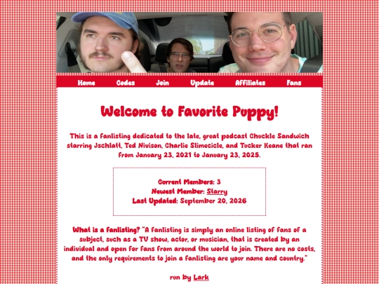 fanlistings/favoritepuppy screenshot