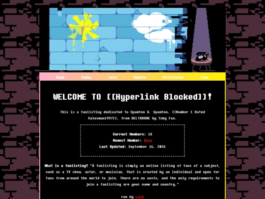 fanlistings/hyperlinkblocked screenshot