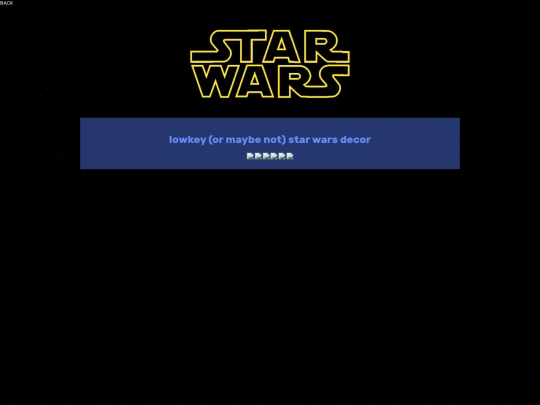 shrines/starwars/decor screenshot