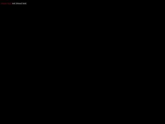 bloodtest screenshot