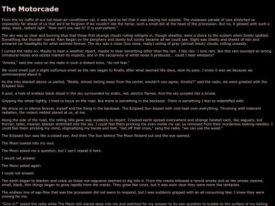 shortfic/motorcade screenshot