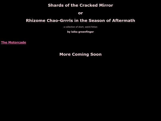 shortfic/shards screenshot
