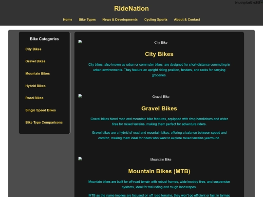 bike-types screenshot