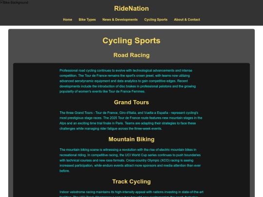 cycling sports screenshot