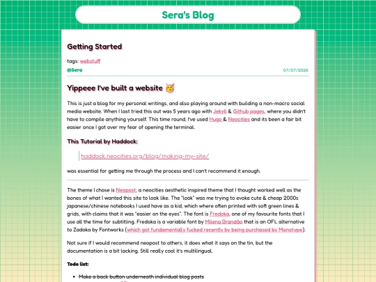 posts/start screenshot