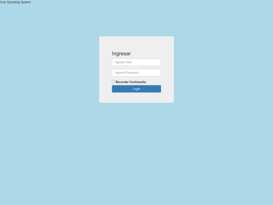 login screenshot