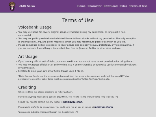 terms screenshot