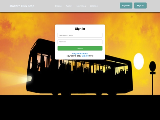 sign in screenshot