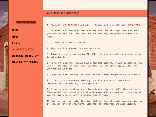 application screenshot