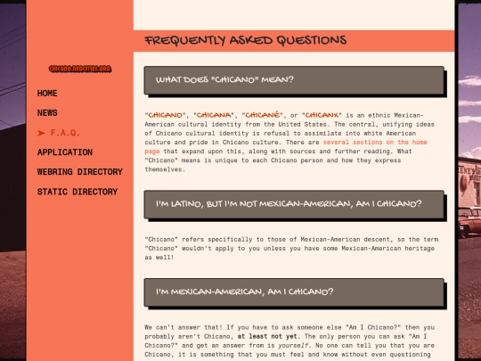 faq screenshot