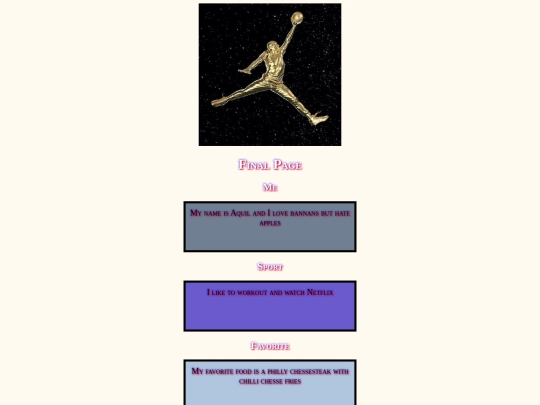 FinalPage screenshot