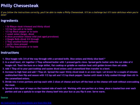 Lists Page screenshot