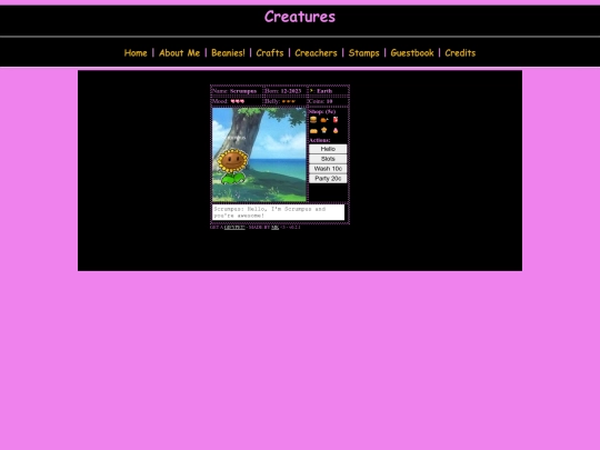 creachers screenshot