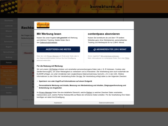 www.korrekturen.de.forum.pl.xss.p0c.deuy195 screenshot