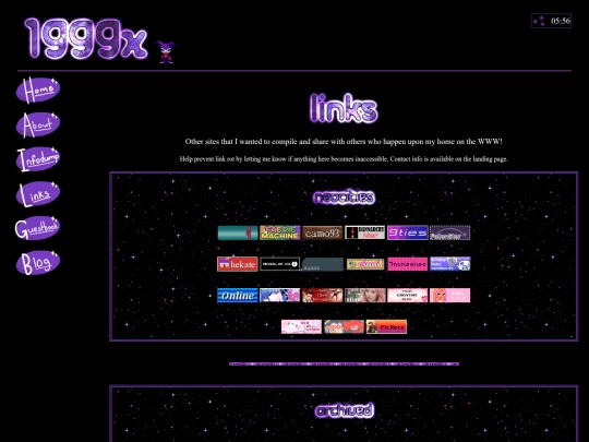 links screenshot