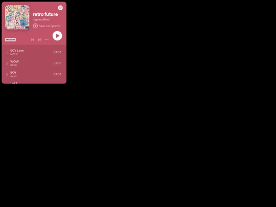 playlists/retro screenshot