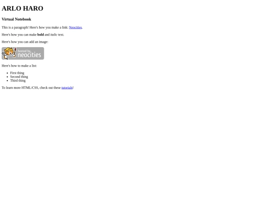 index screenshot