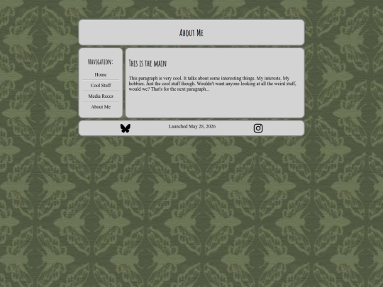 aboutme screenshot