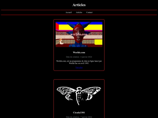 articles screenshot