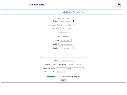 Ex2/application screenshot
