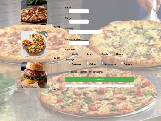 Ex5/Pizza screenshot