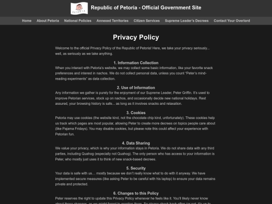 privacy_policy screenshot