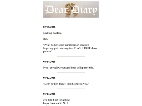 deardiary screenshot