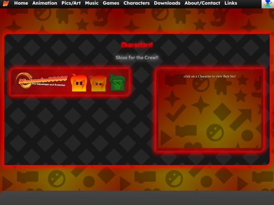Characters screenshot