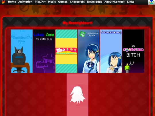 Links screenshot