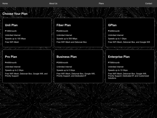plans screenshot