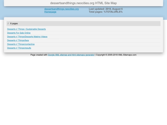 sitemap screenshot