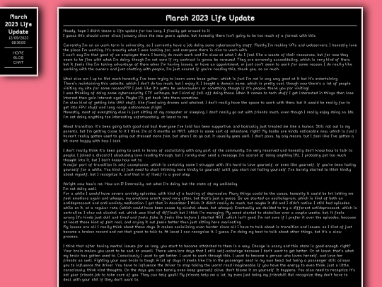blog/posts/march-life-update screenshot