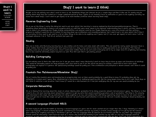 blog/posts/stuff-to-learn screenshot