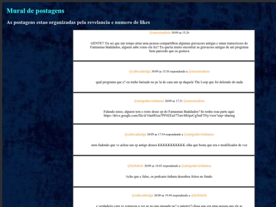postagens screenshot