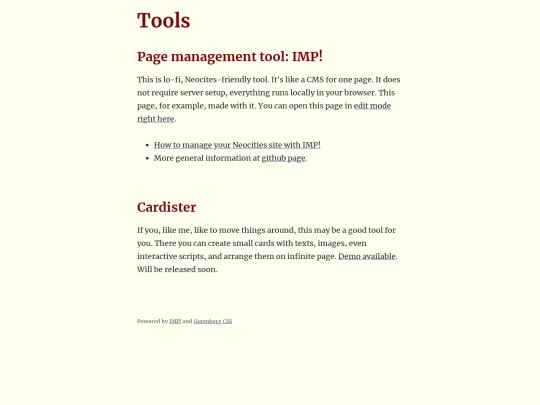 tools screenshot